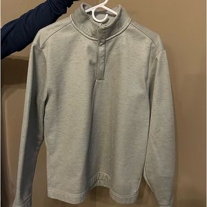 Grey 3/4 zip long sleeve